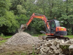 Crushing Concrete Groundworks In Cornwall 3